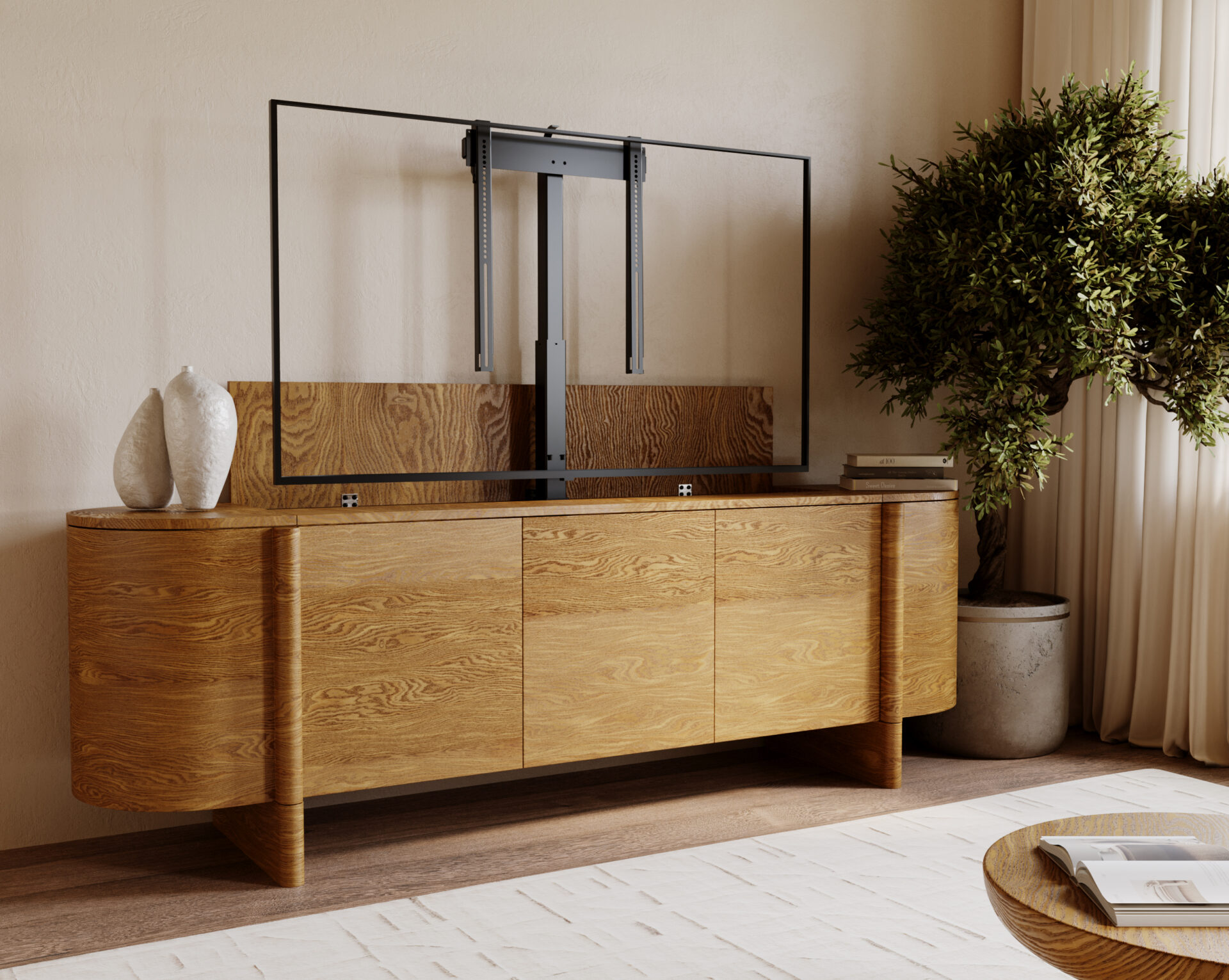 Motorised Cabinet TV lift K-ECO